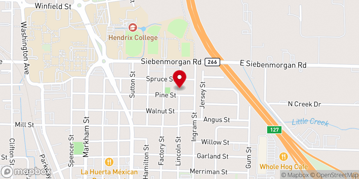 Map showing location of Greater Pleasant Branch Baptist Church