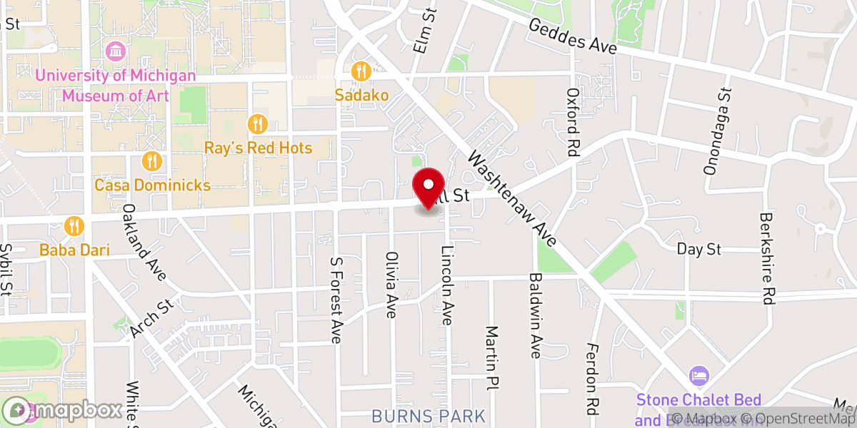 Map showing location of Friends Meeting House