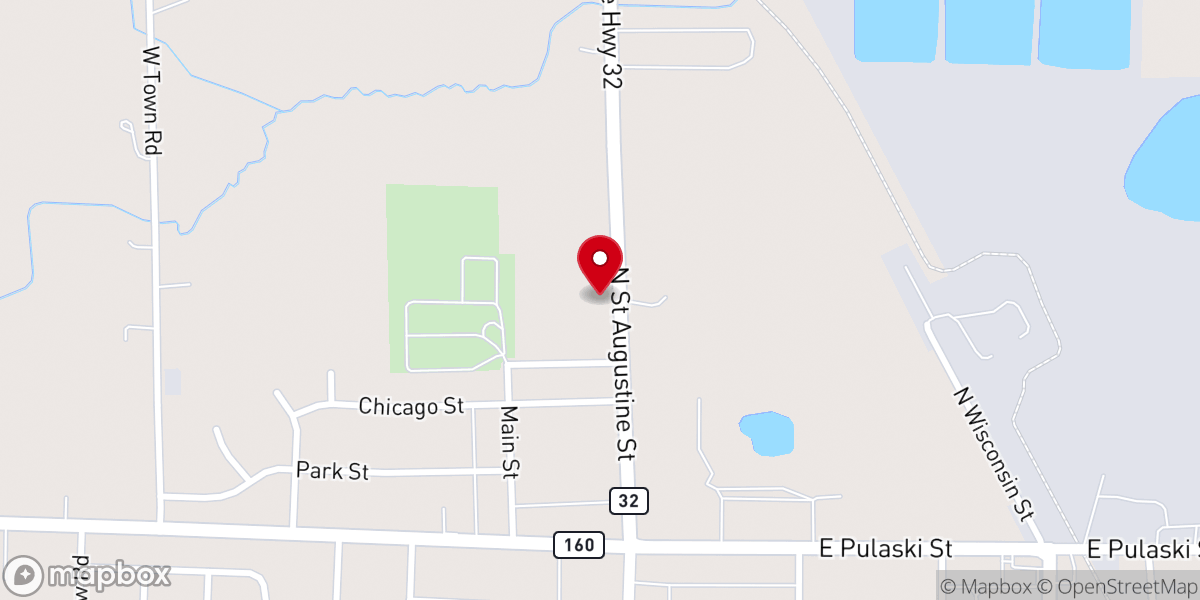 Map showing location of Holy Cross Polish National Catholic Mission Church