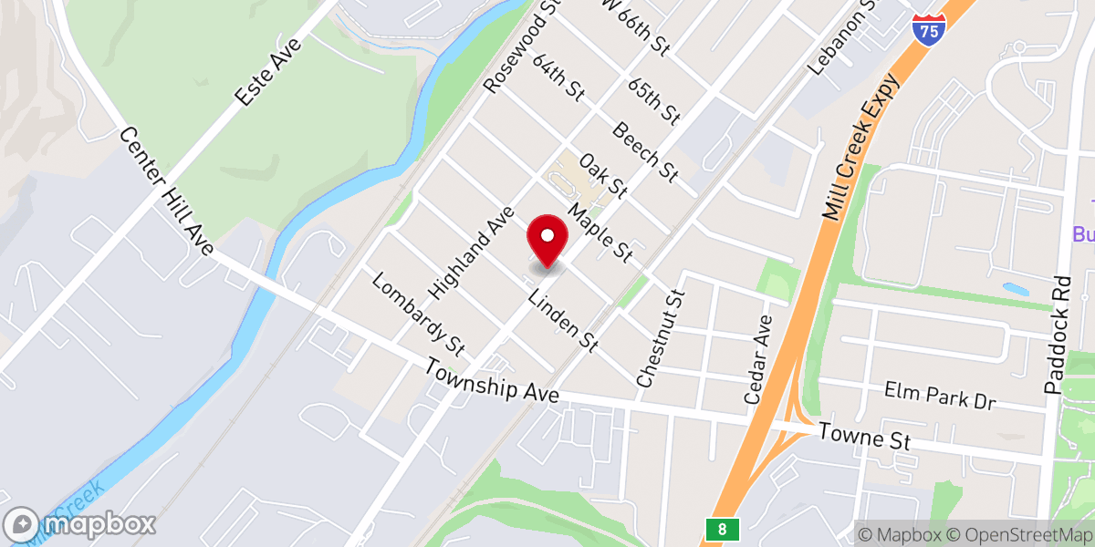 Map showing location of Little Community Church