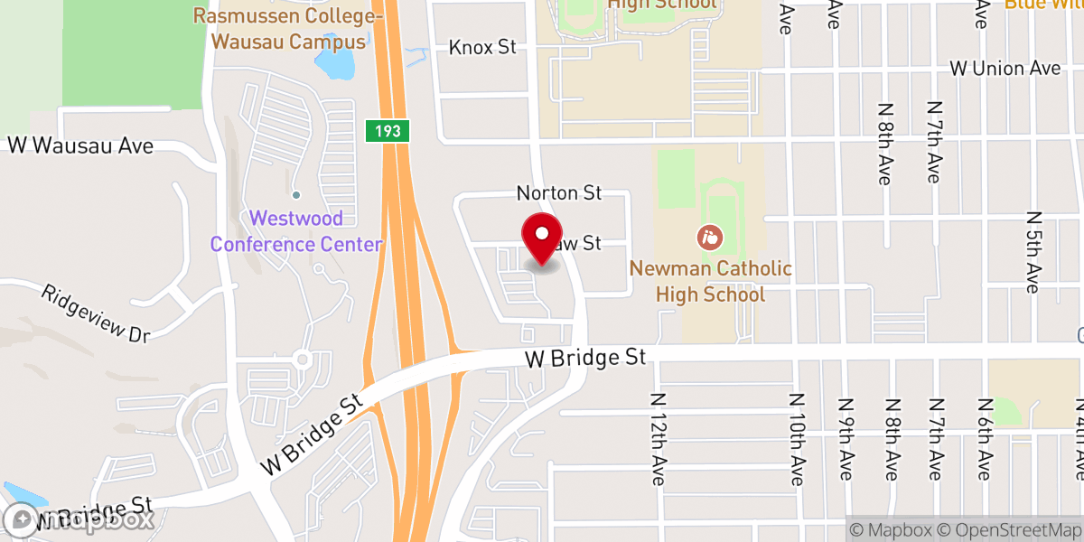Map showing location of St Mark's Lutheran Church