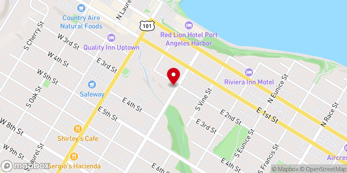 Map showing location of Salvation Army