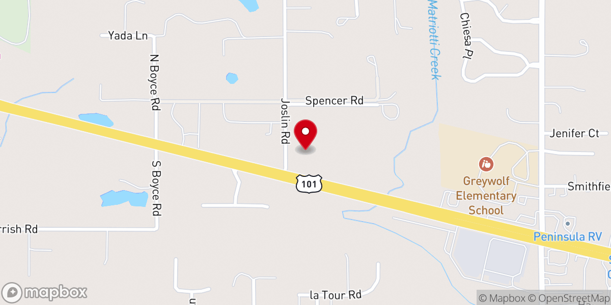 Map showing location of Cornerstone Baptist Temple