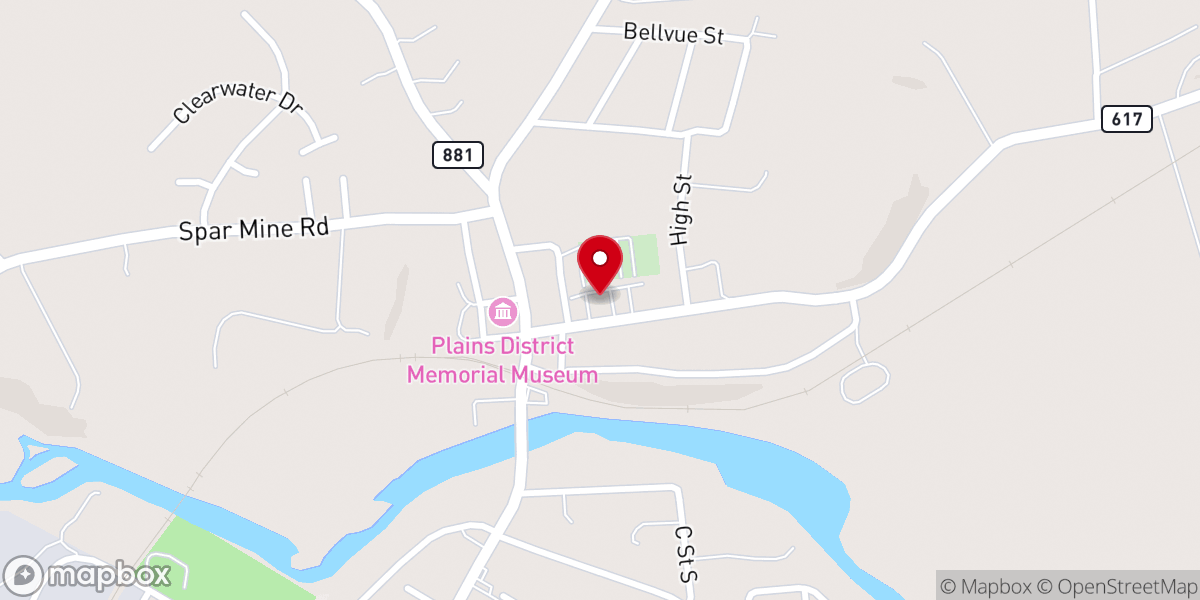 Map showing location of Timberville Church of the Bretheren
