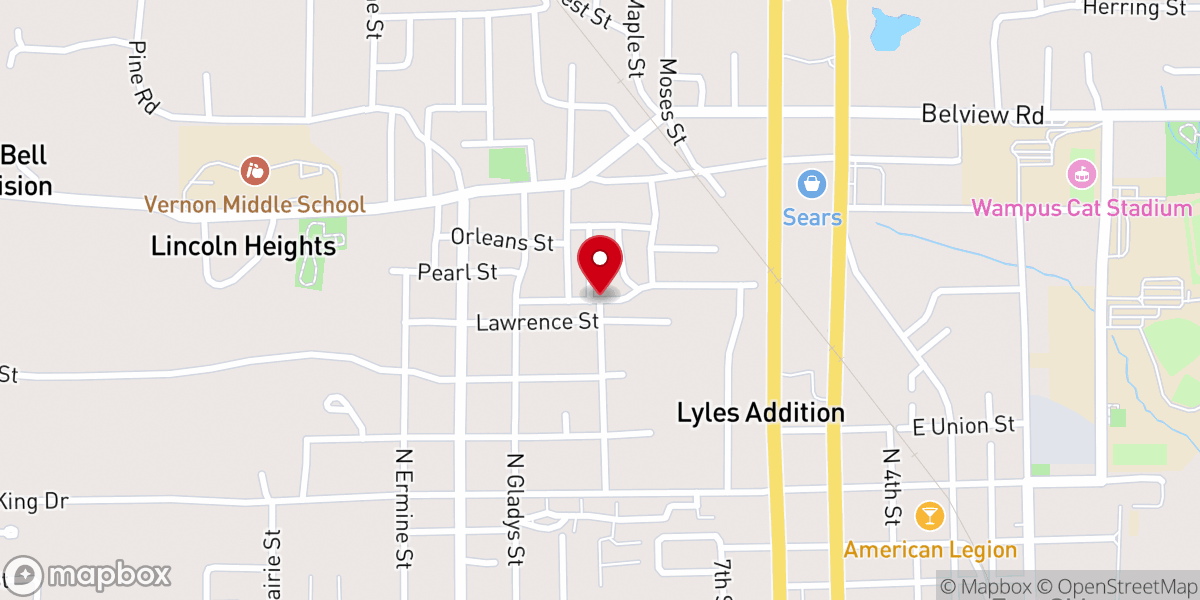 Map showing location of Apostolic House of Refuge