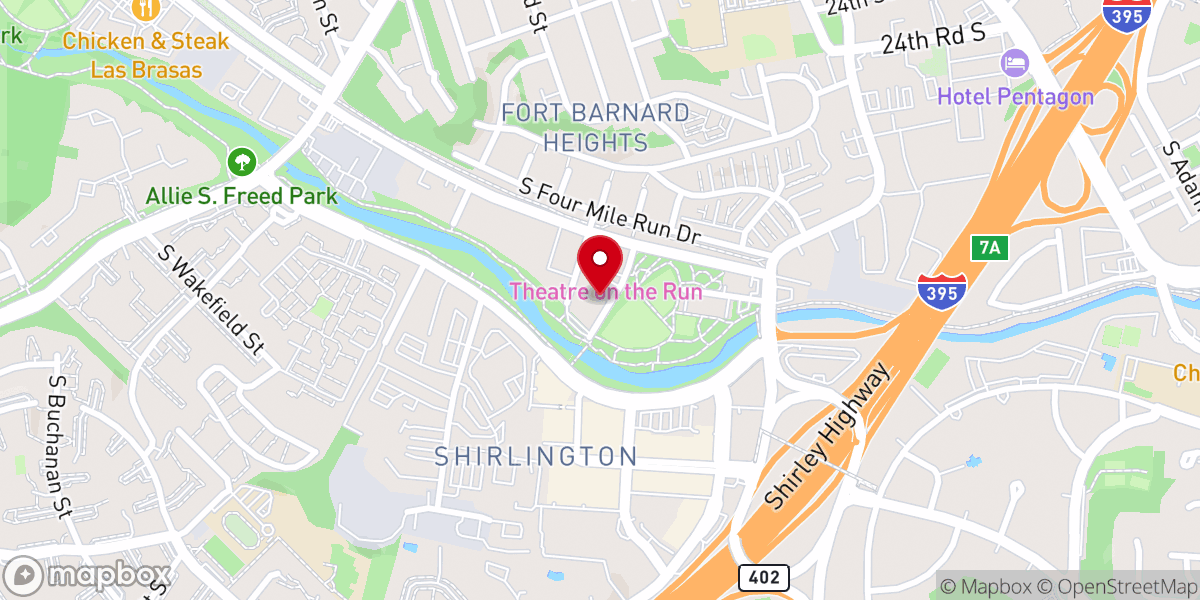 Map showing location of Arlington Food Assistance Center (AFAC)