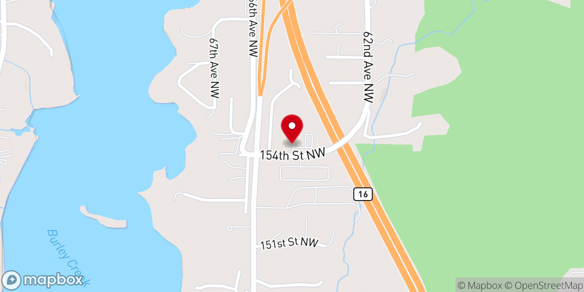 Map showing location of King of Glory Lutheran Church