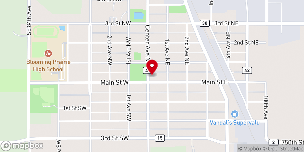Map showing location of St Columbanus Church