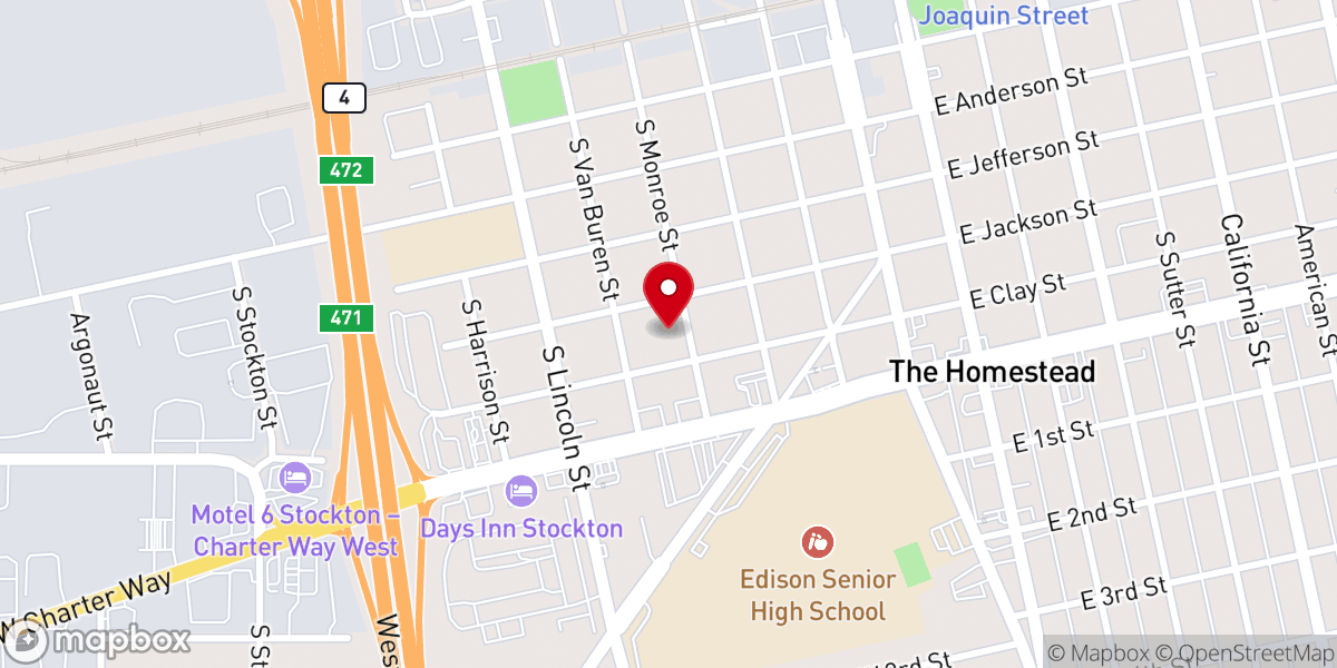 Map showing location of Japanese Christian Church