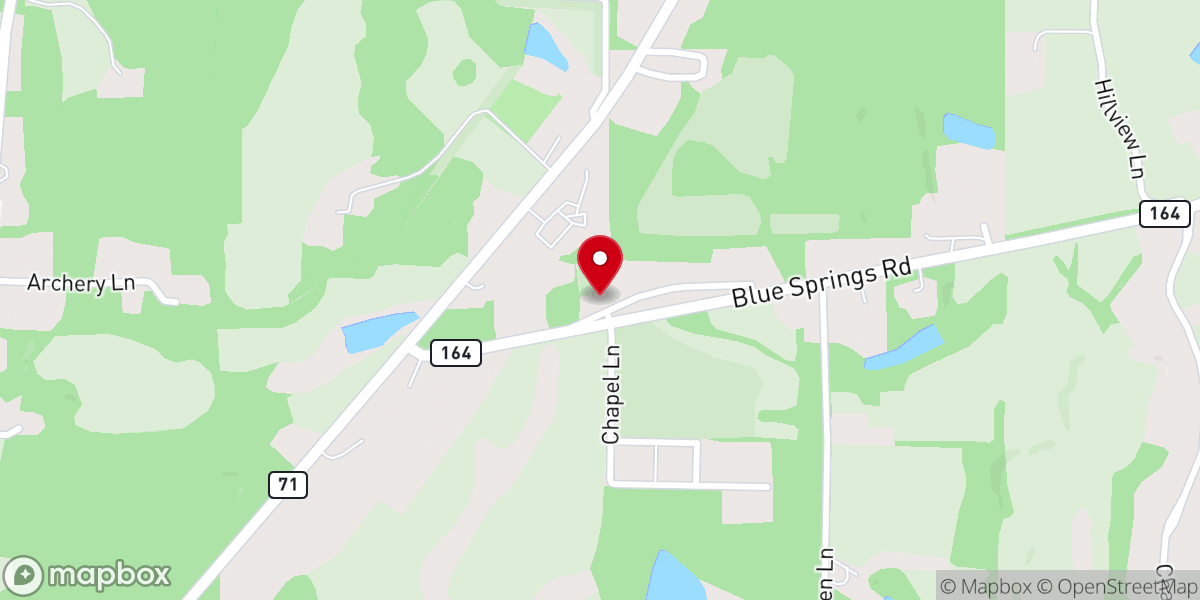 Map showing location of Pope Chapel AME Church