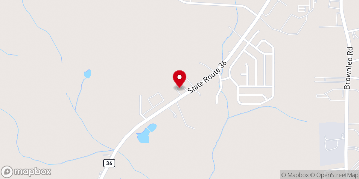 Map showing location of Church of Christ at Jackson, Georgia