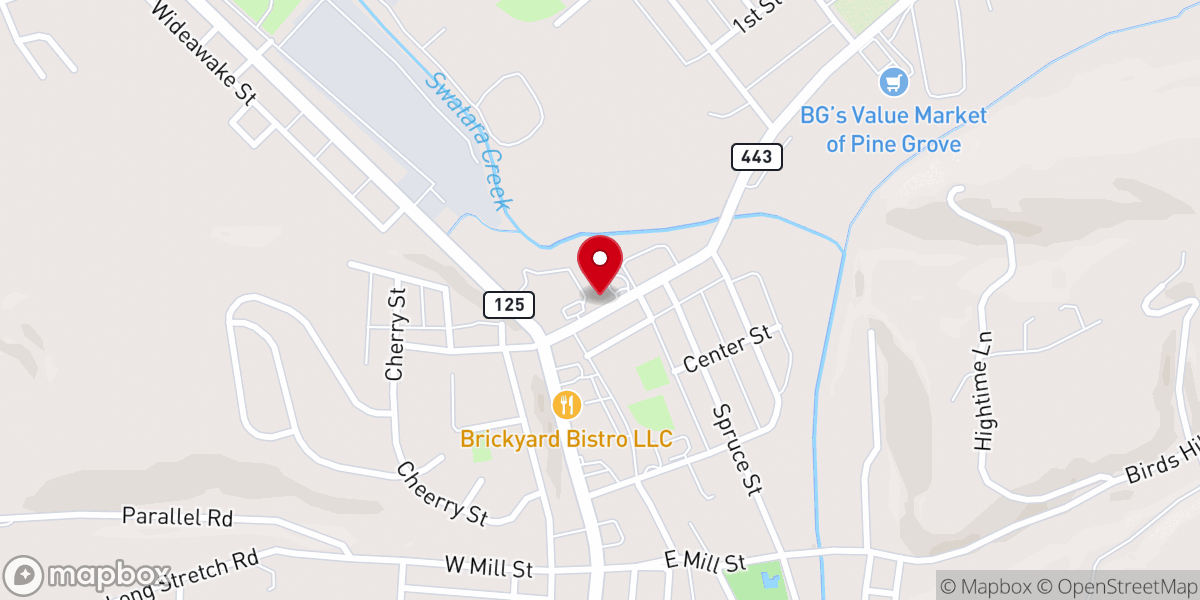 Map showing location of St. Paul's United Methodist Church