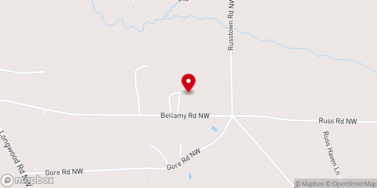 Map showing location of United Church