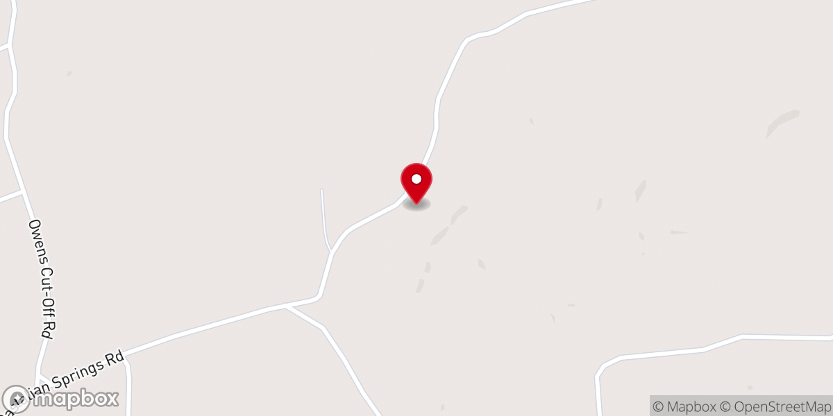 Map showing location of Gages Springs Church