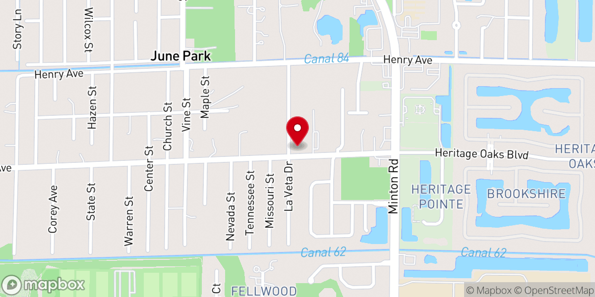 Map showing location of West Melbourne Christian Center