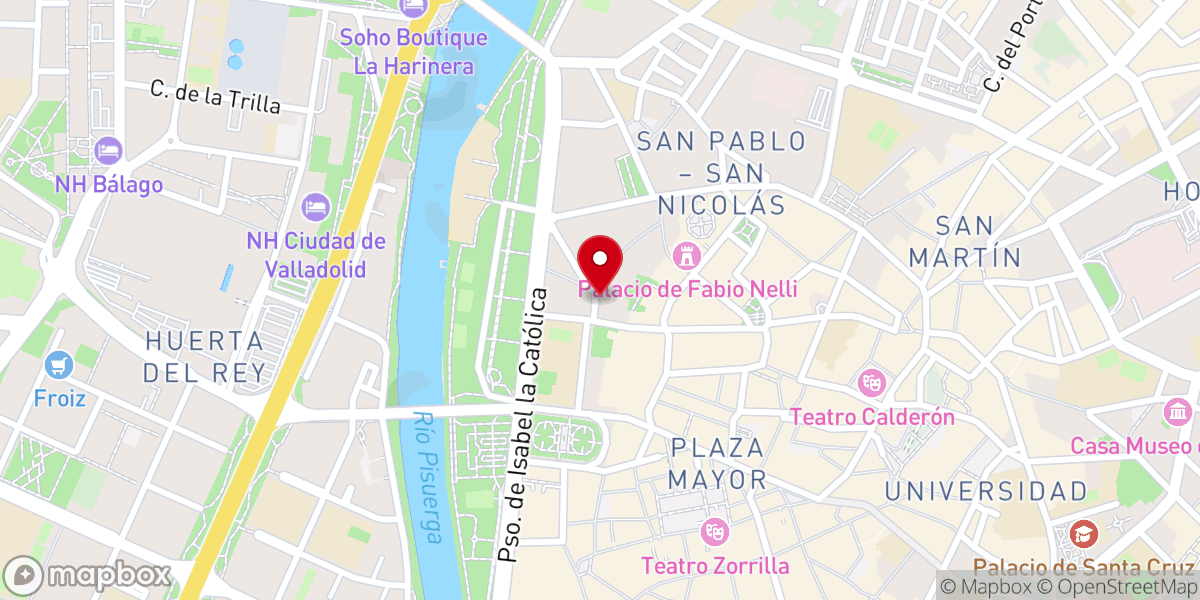 Map showing location of Convento de Santa Isabel de Hungría (Clarisas)