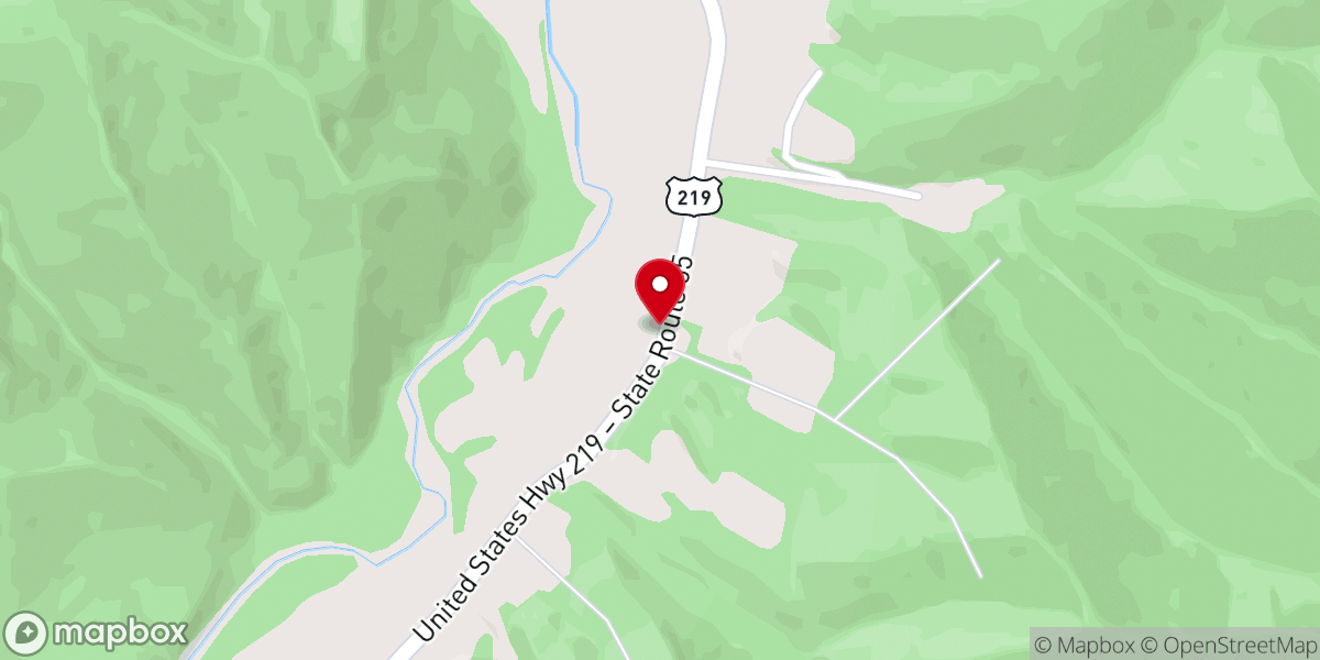 Map showing location of Oak Grove United Methodist Church