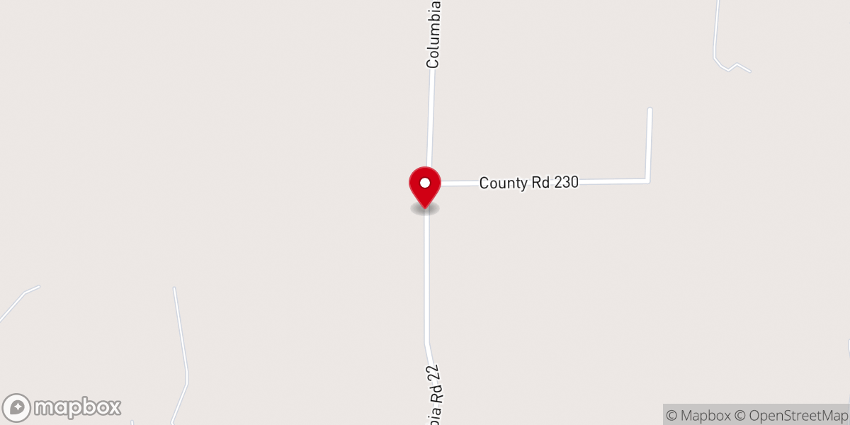 Map showing location of Spring Branch Church