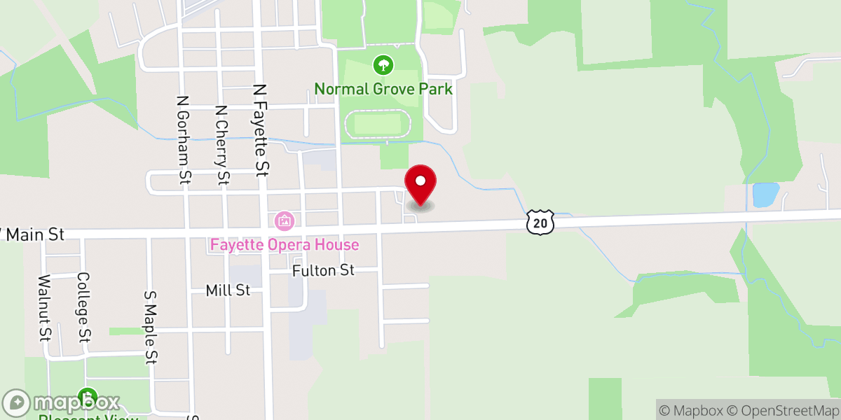 Map showing location of Our Lady of Mercy Church