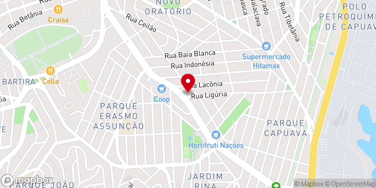 Map showing location of ICPI PNO - Igreja Cristo Pentecostal Internacional