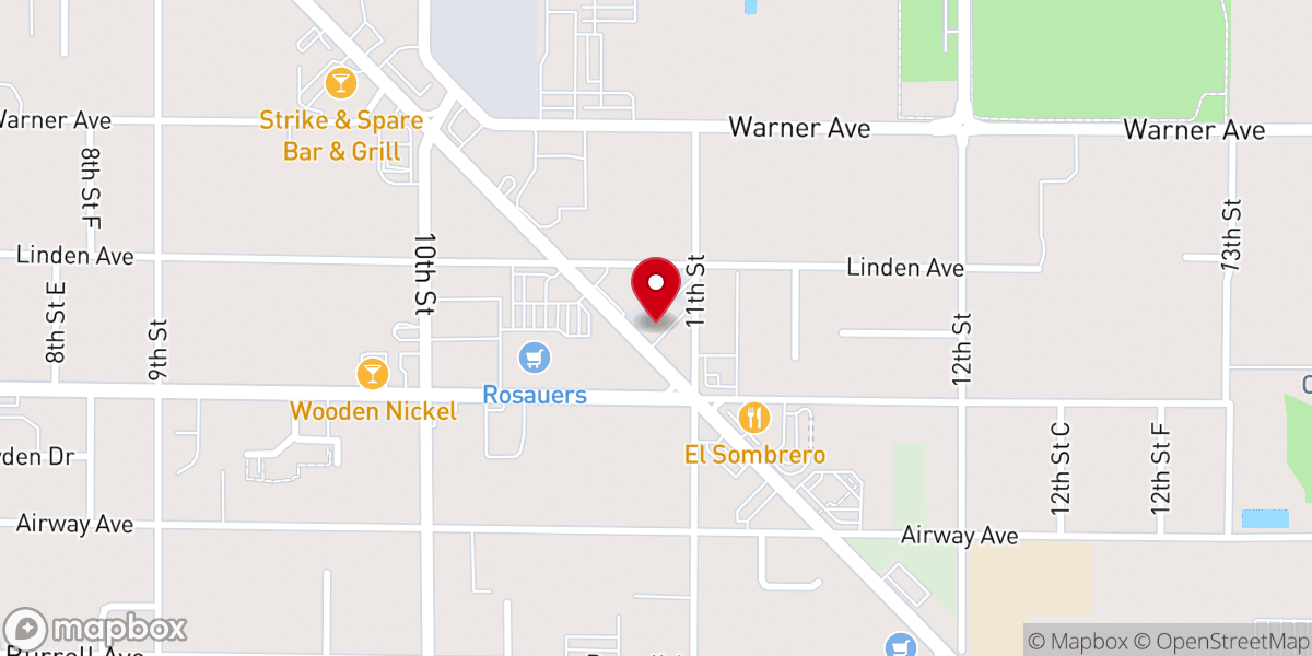 Map showing location of Orchards Church of the Nazarene