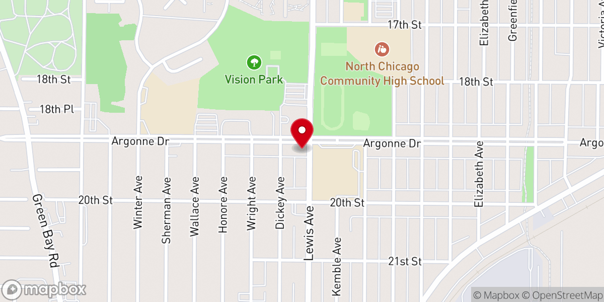 Map showing location of Iglesia Evangelica Apostoles Y Profetas Ef 2 20 De Condado Lake