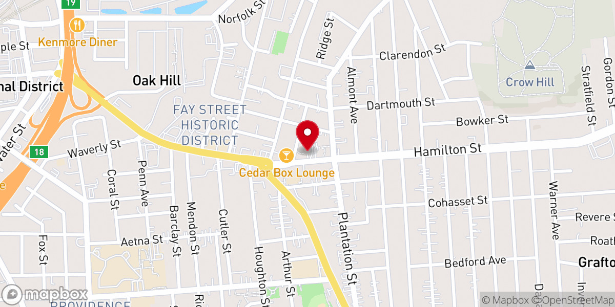 Map showing location of St Joseph's Catholic Church