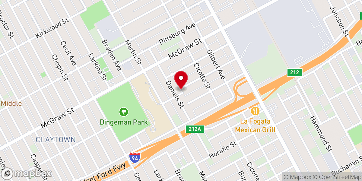 Map showing location of Ecclesia Christian Ministries