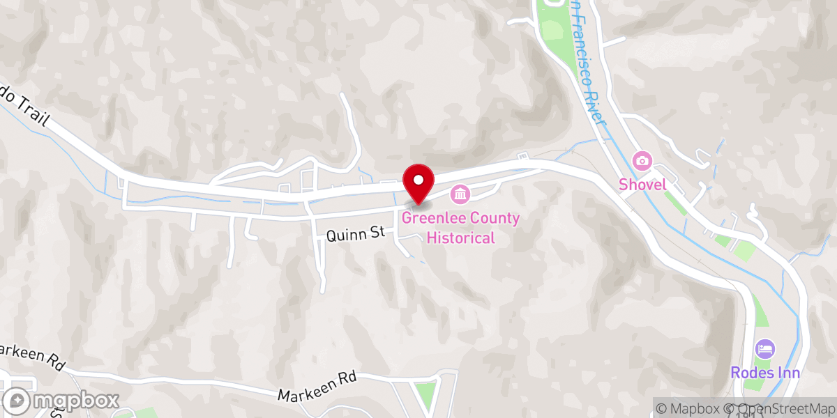 Map showing location of Sacred Heart Catholic Church