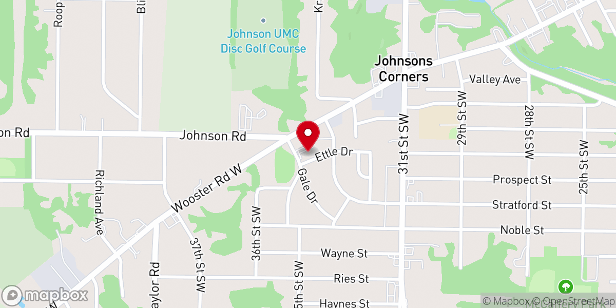 Map showing location of Cornerstone Christian Assembly