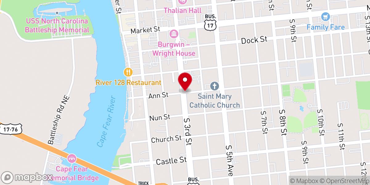 Map showing location of St Mary’s Bascillica