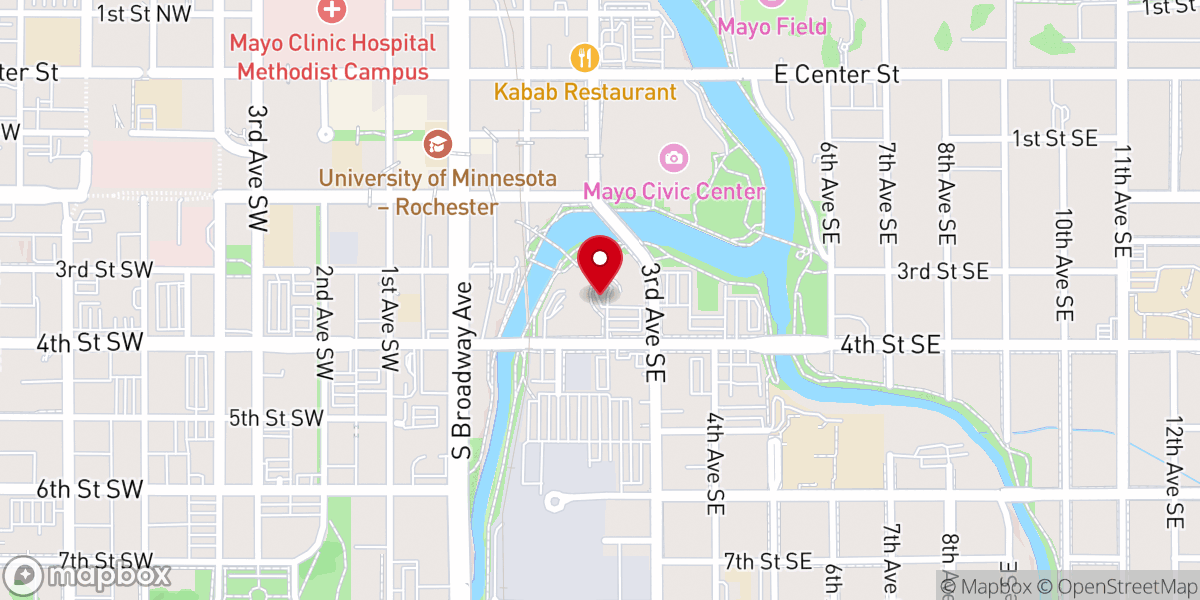 Map showing location of Bethel Baptist SBC