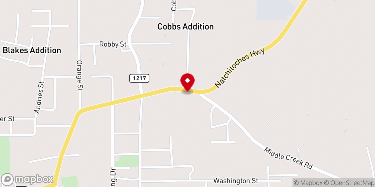 Map showing location of King's Chapel African Methodist