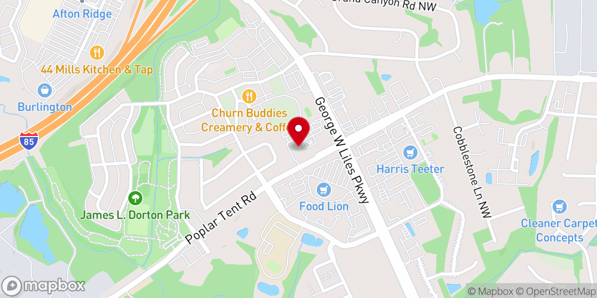 Map showing location of McGill Baptist Church
