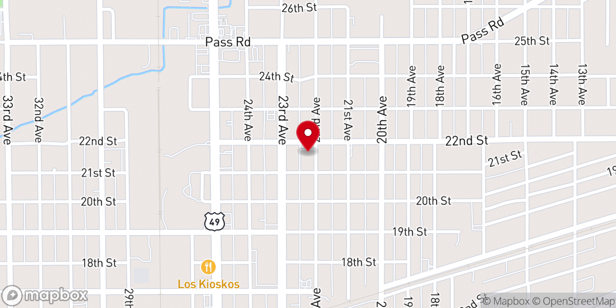 Map showing location of Word of Faith Christian