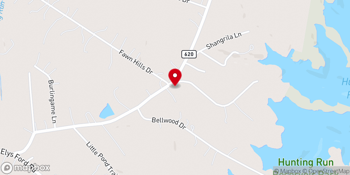 Map showing location of Mt Olive Pentecostal Holiness