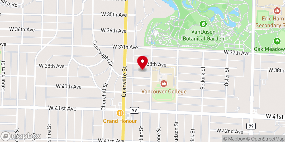 Map showing location of Sts. Peter & Paul Parish