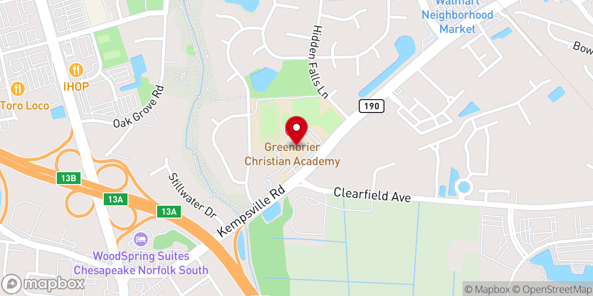 Map showing location of Exalt Church