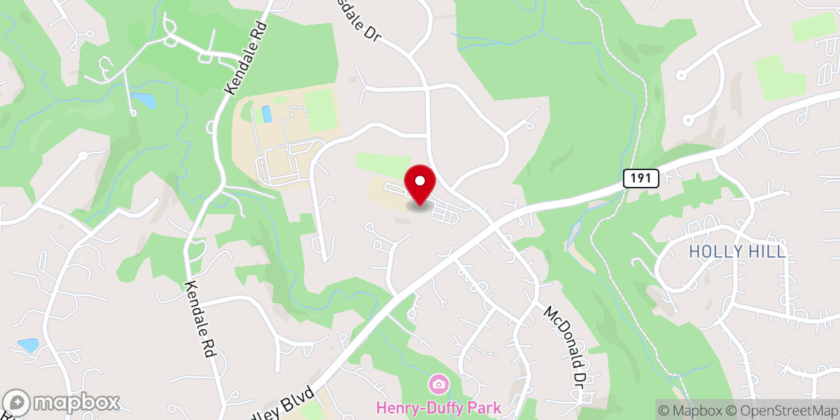 Map showing location of Our Lady of Mercy Church