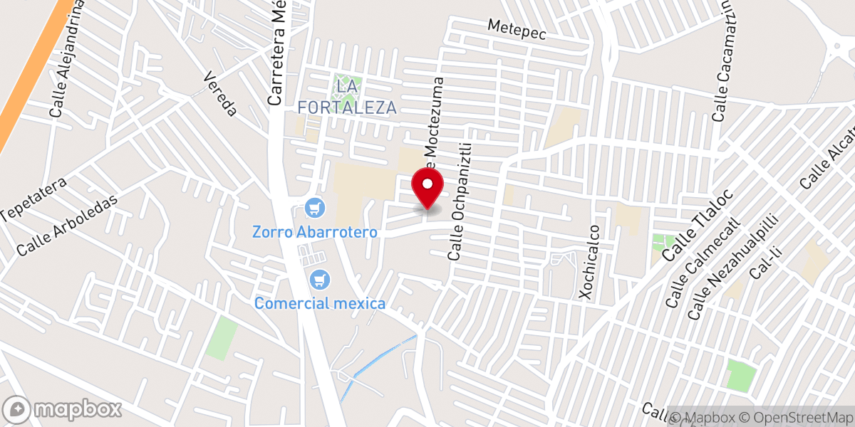 Map showing location of CENTRO CRISTIANO CUAUHTEMOC