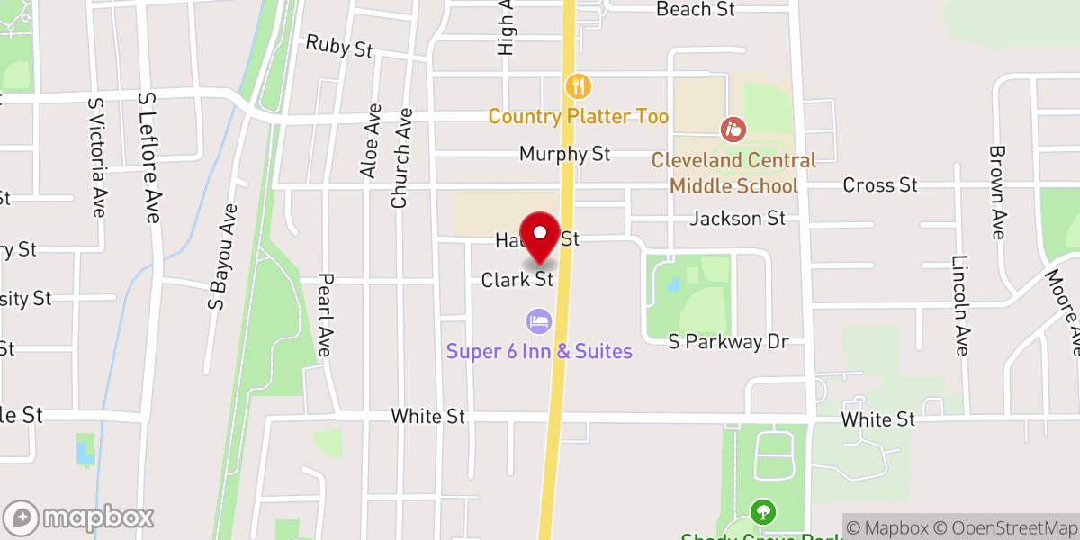 Map showing location of New St James Baptist Church