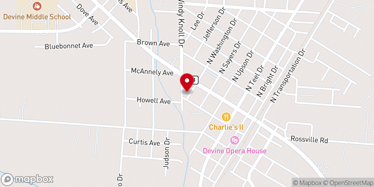 Map showing location of St Joseph Parish Church
