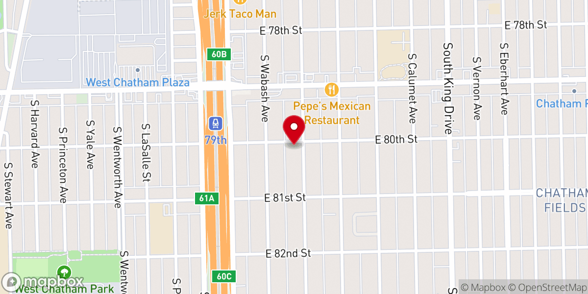 Map showing location of St James Lutheran Church