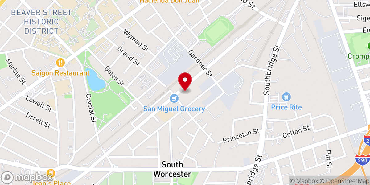 Map showing location of Brazilian Church Assembly-God