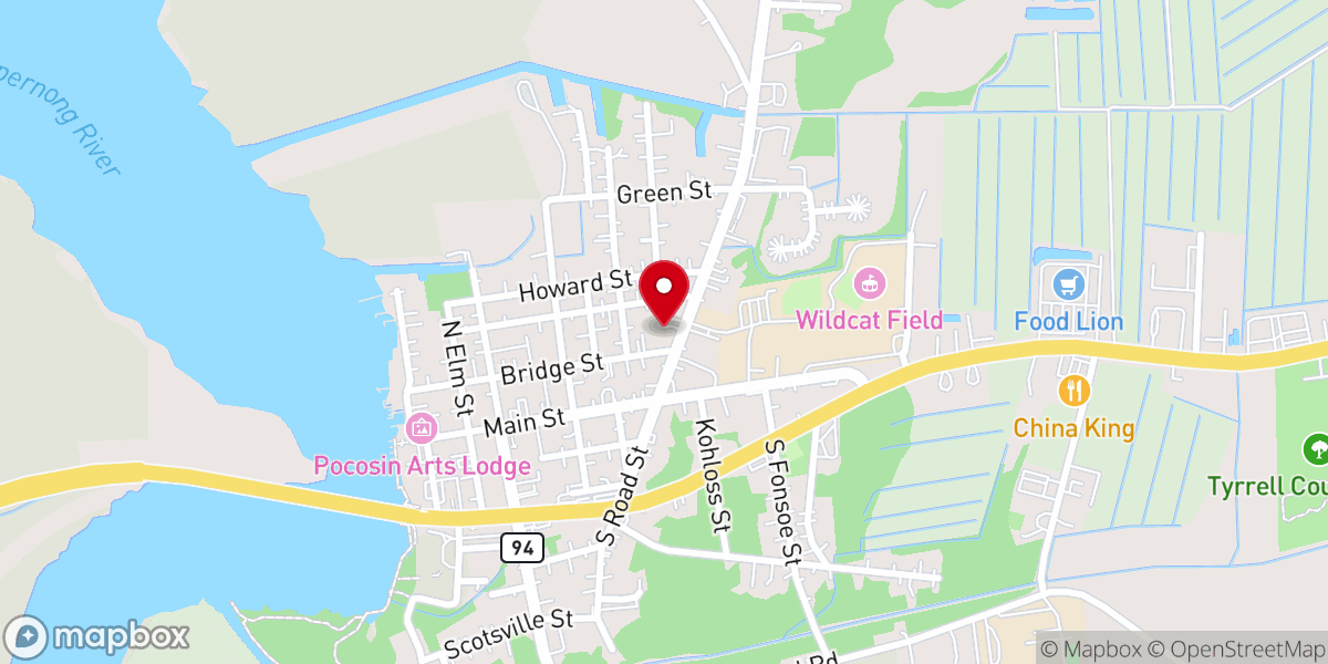 Map showing location of Columbia Missionary Baptist Church