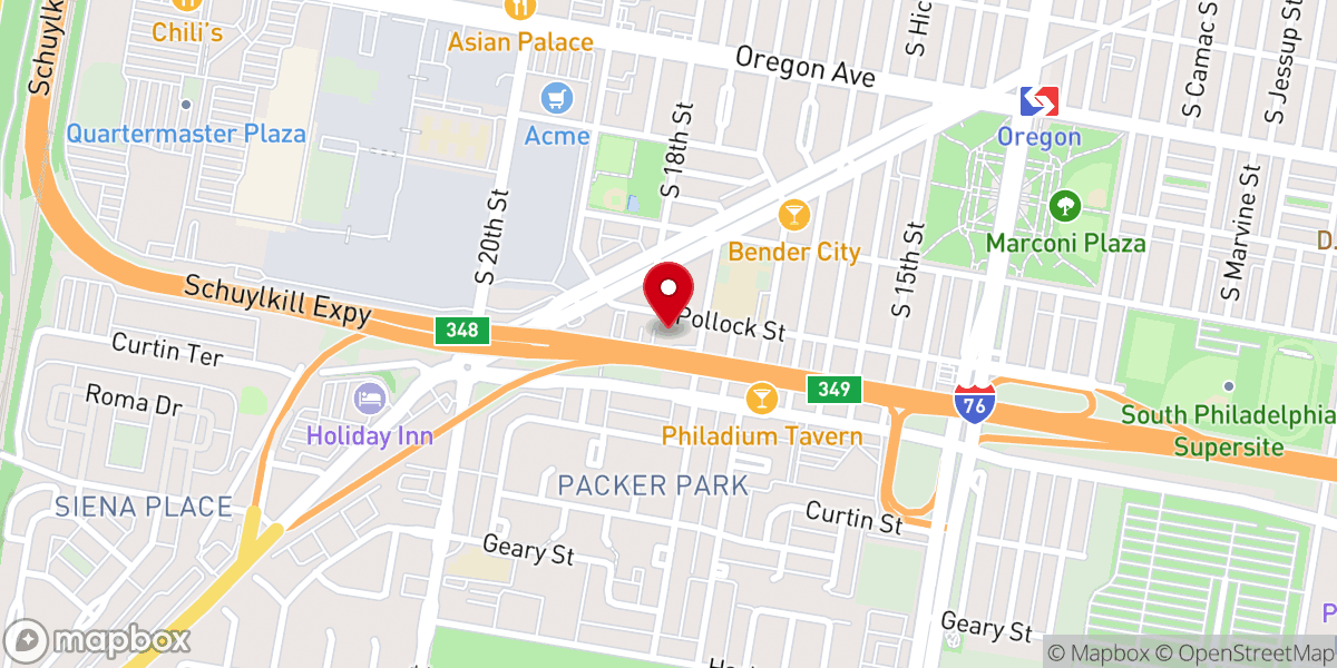 Map showing location of St. Richard's Catholic Church
