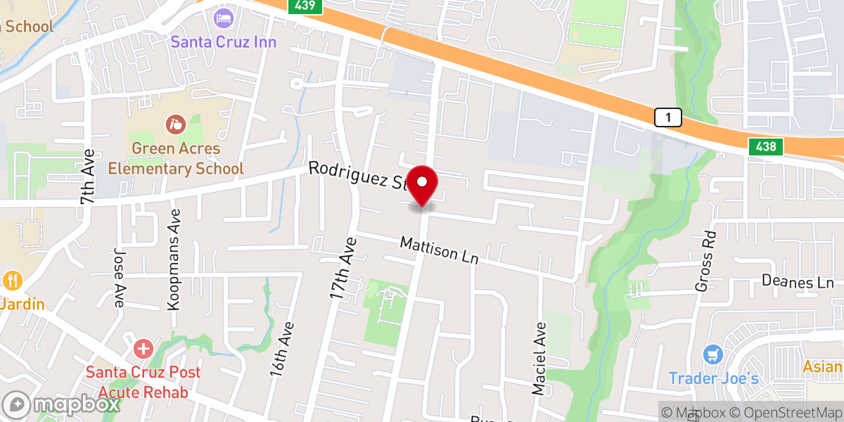 Map showing location of Liberty Baptist Church