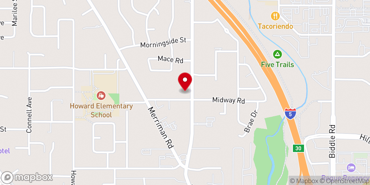 Map showing location of Joy Christian Fellowship