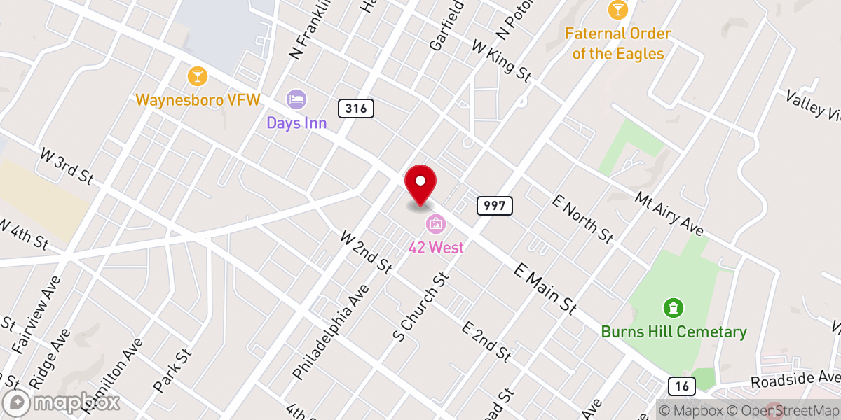 Map showing location of Restoration Church of God