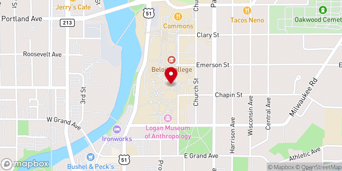 Map showing location of Eaton Chapel